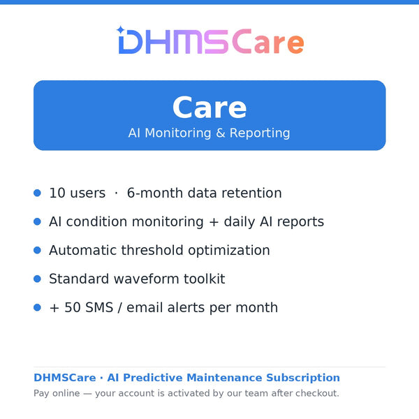 DHMSCare Care — AI Monitoring & Reporting Subscription